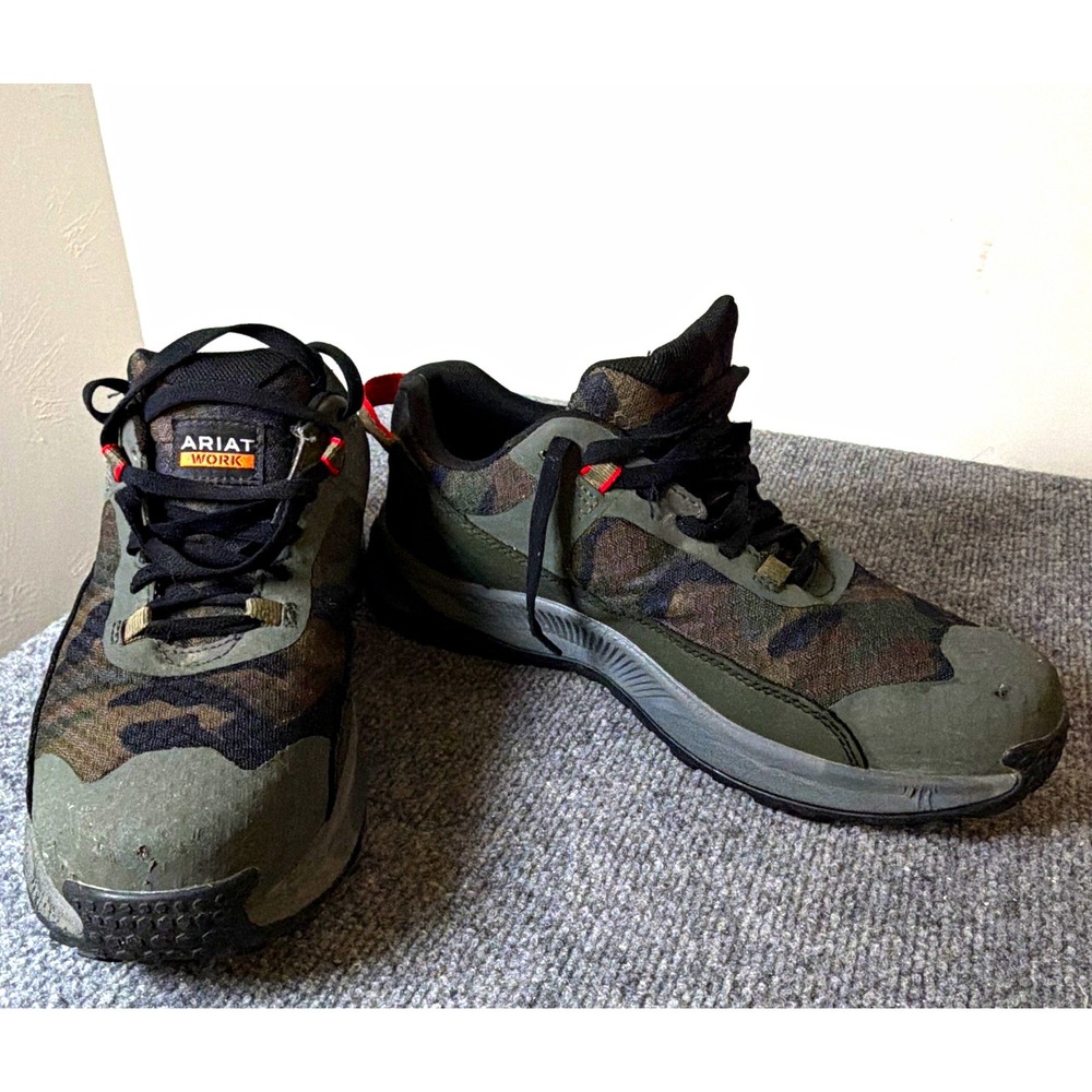Ariat Work Composite Toe Camo Safety Shoes EH SR ASTM F2413-18 Men 10.5 EE+